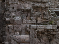 Chenes Edifice at Uxmal Ruins - uxmal mayan ruins,uxmal mayan temple,mayan temple pictures,mayan ruins photos